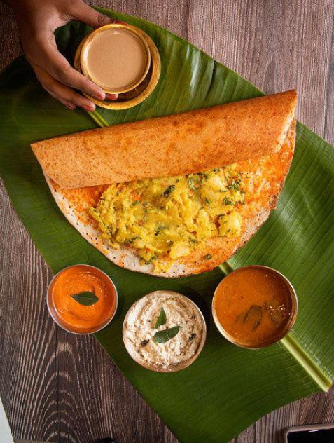 Pizza Dhosa Special at Moms Inn